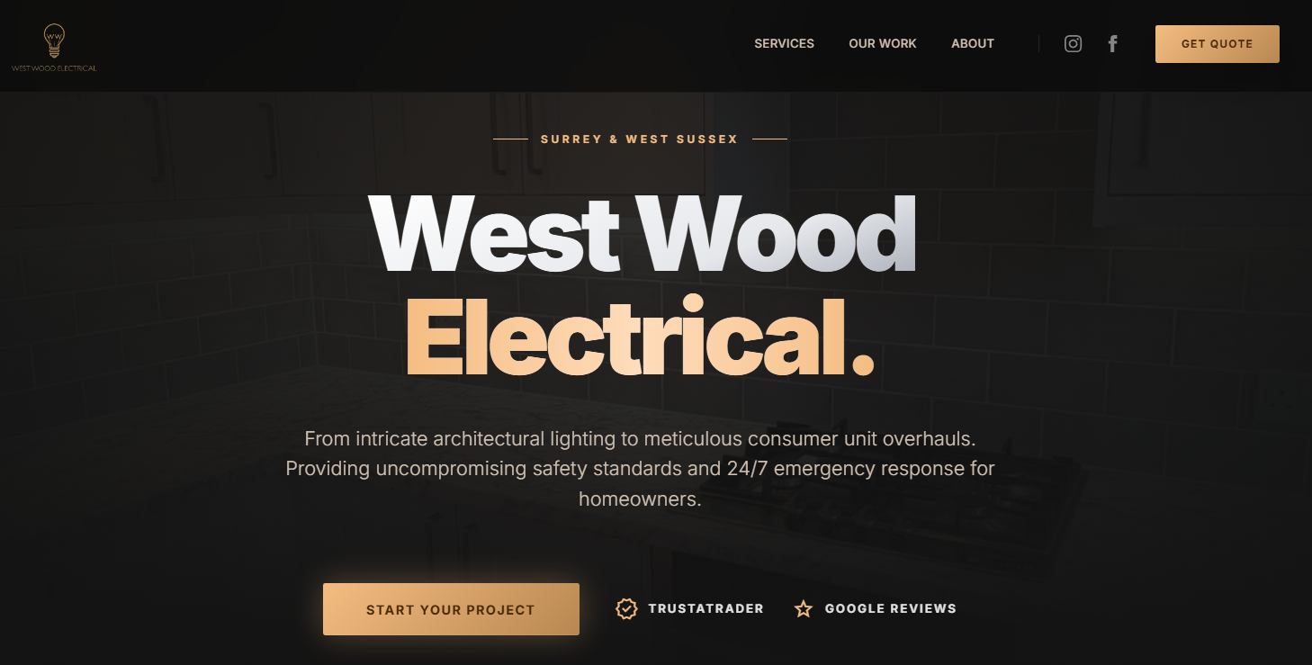 West Wood Electrical Website